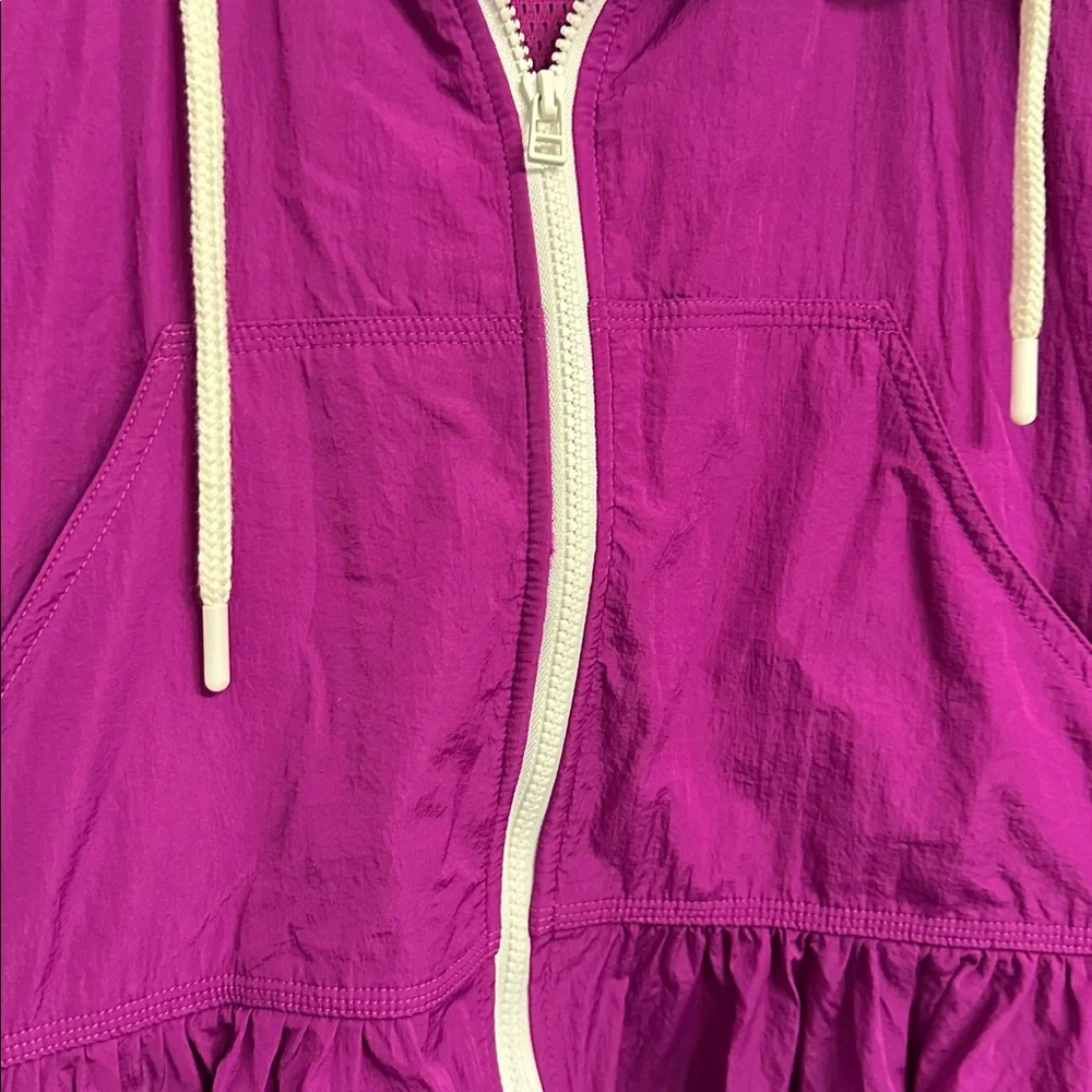 Anthropologie Daily practice || freestyle, hooded babydoll Zip-Up Jacket - Picture 5 of 8